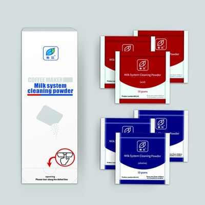 Soutien à la sélection d'occasions et détergent pour machine à café et lait