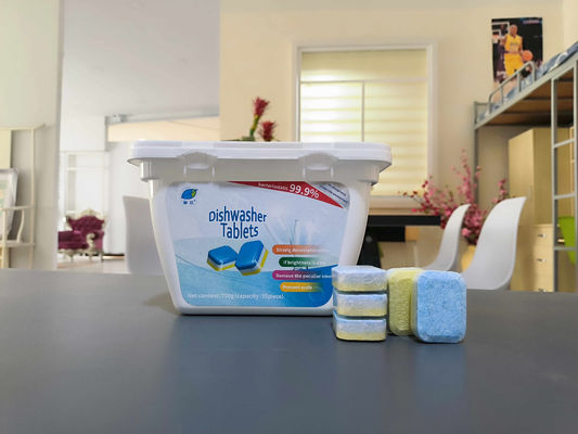 Tablettes de lave-vaisselle durables Puissant détergent 3 en 1 pour les plats propres mousseux